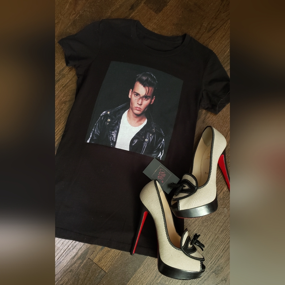 Johnny Depp Cry-Baby Tee | Cult Classic Movie Shirt | Black Graphic T-Shirt